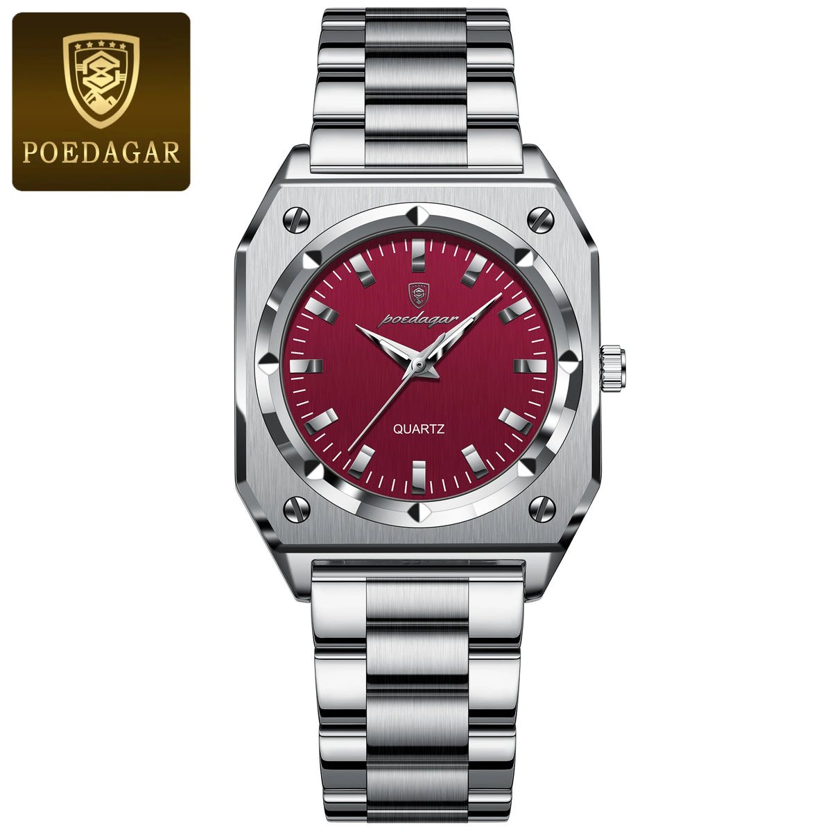 Elegant  Waterproof Stainless Steel Luminous Quartz Watches