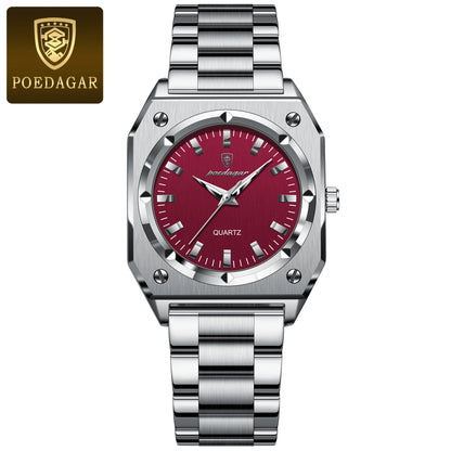 Elegant  Waterproof Stainless Steel Luminous Quartz Watches