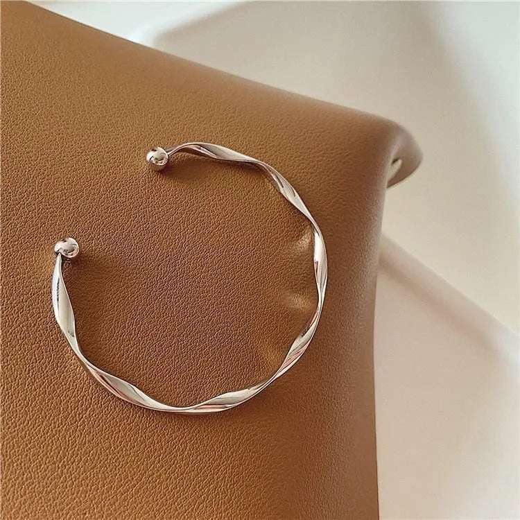 Irregular Bangle Chunky Waterdrop Open Bracelet
