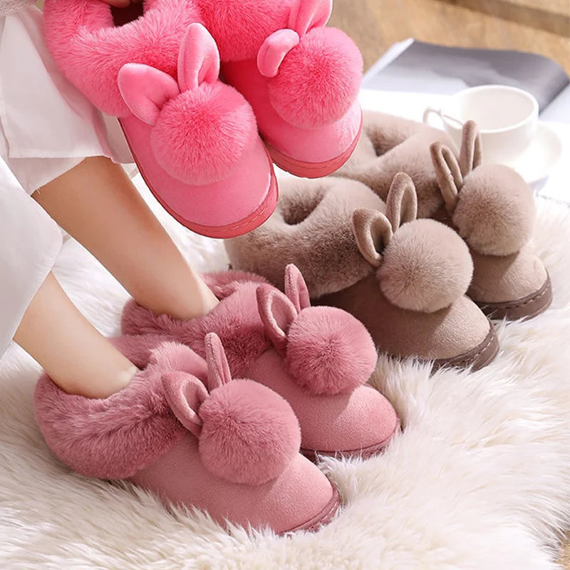 Winter Warm Fur e Rabbit Shoe