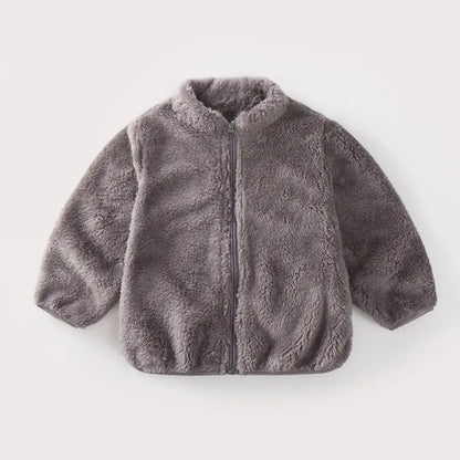 Plush Coat Autumn Winter Warm Baby Girl Boy Casual Toddler Jacket