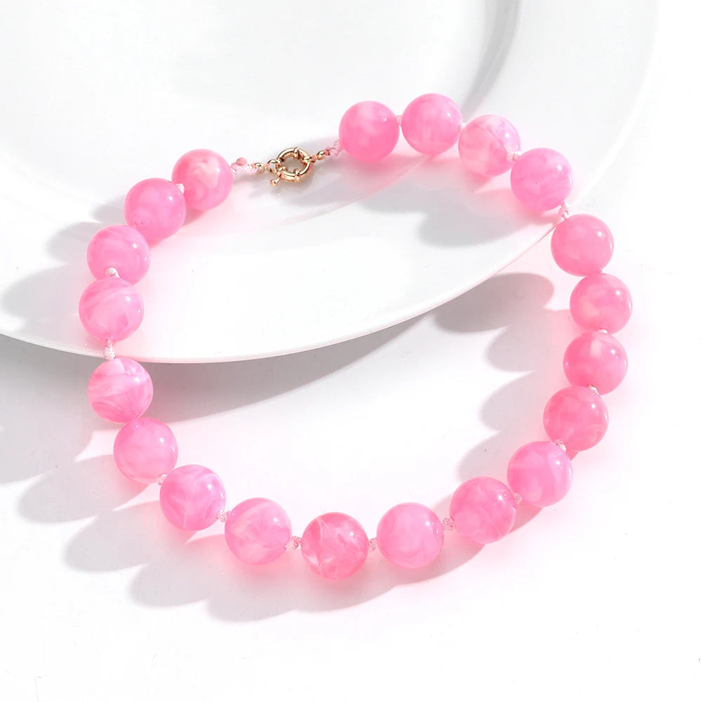 Bohemian Style Handmade Beaded Necklace Jewelry