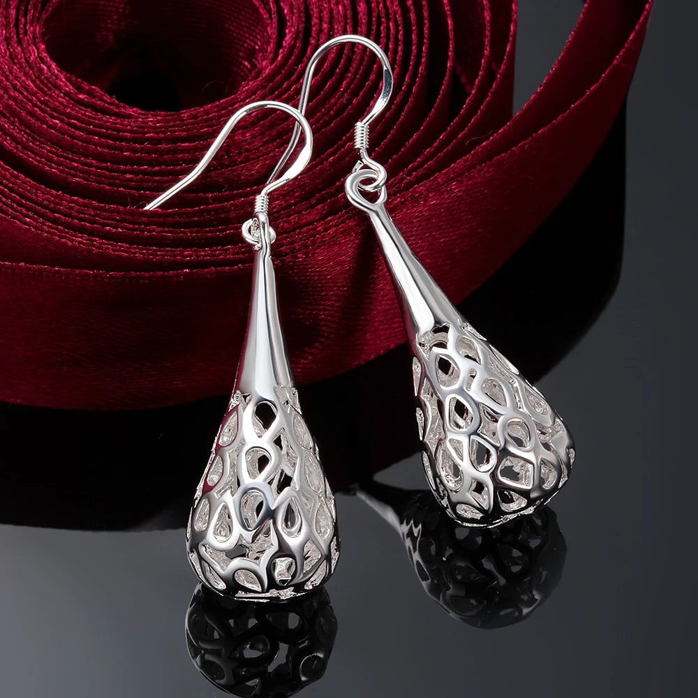 925 Sterling Silver water drop Earring