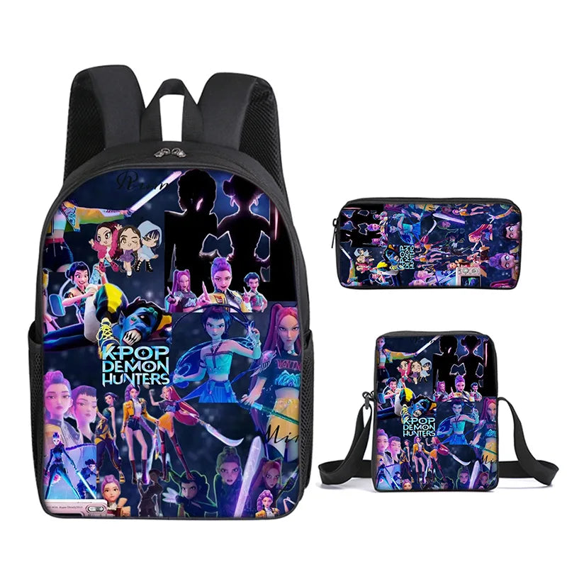 KPop Demon Hunters School Bags for Child Backpack