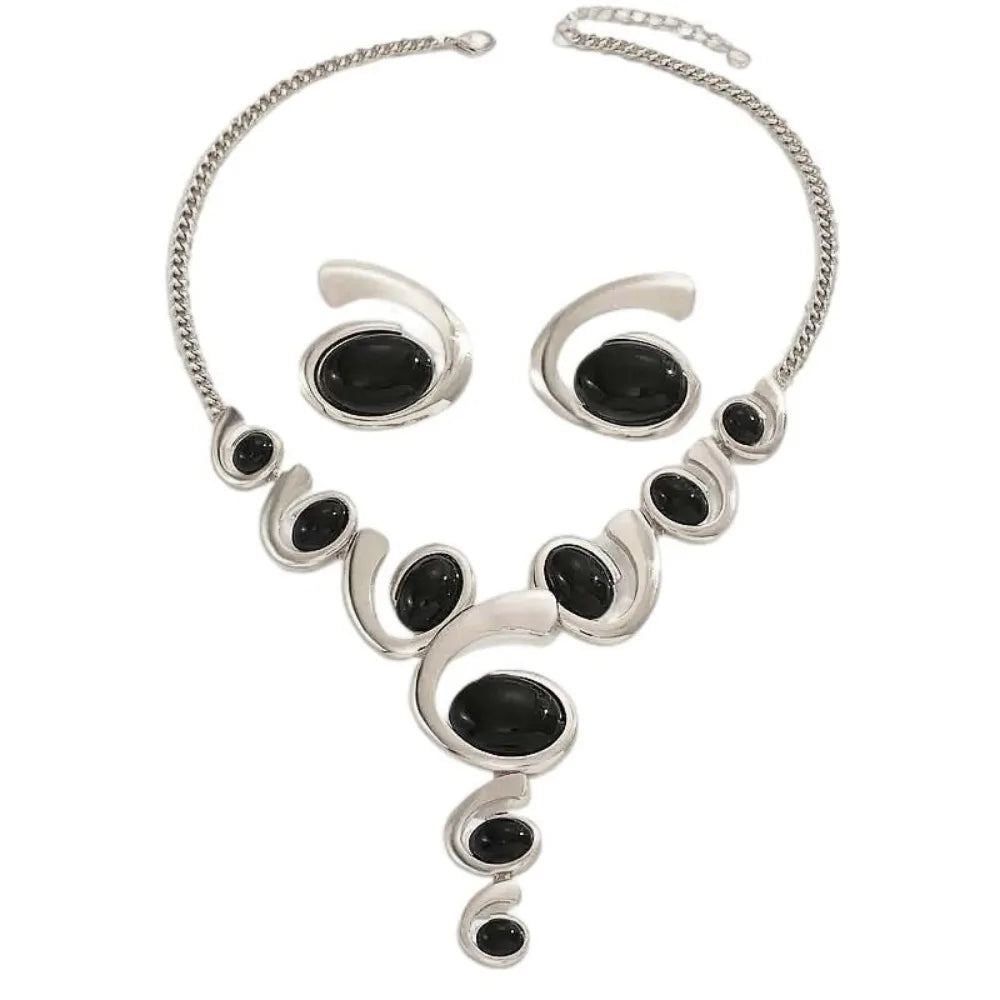 3Pcs/Set Geometric Jewelry Elegant Vintage Bohemian Spiral Snail Coil Set