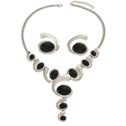 3Pcs/Set Geometric Jewelry Elegant Vintage Bohemian Spiral Snail Coil Set