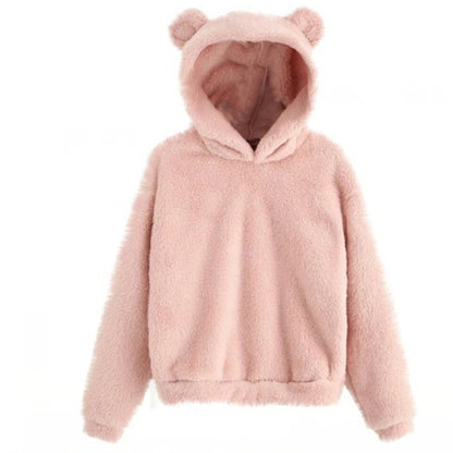 Korean Bear Ears Cute Fluffy Pullover