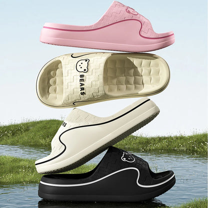 Cute Cartoon EVA Indoor Bathroom Soft Sole Non-slip Slippers