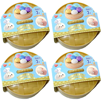 Colorful 6 Styles Glitter Dumpling Glitter Dumpling Squishy Squeeze Toy