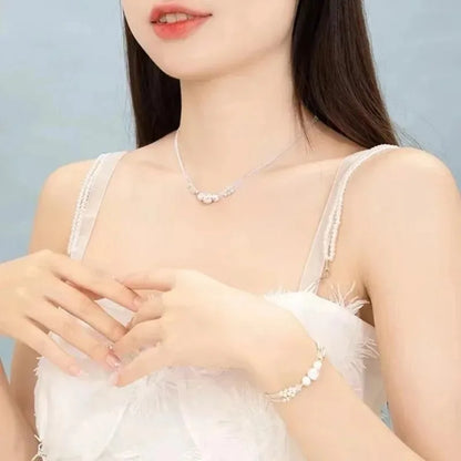 925 Sterling Silver Ball Necklace Set