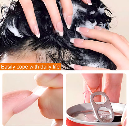 Twoing Waterproof Liquid Nail Adhesive,Long-Lasting & Fast-Drying Formaldehyde-Free Compatible with Acrylic Nails Fake Nails