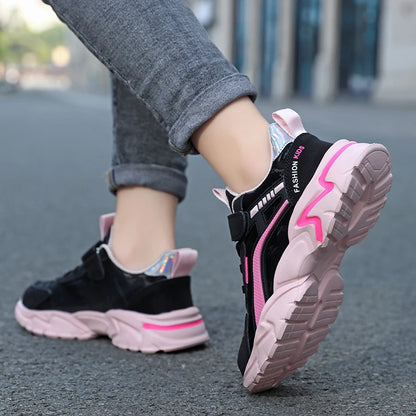 Leather Lightweight Running Sports Sneakers