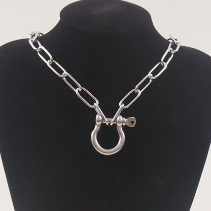 Stainless Steel San Benito Gold/Silver Choker Collar Necklace