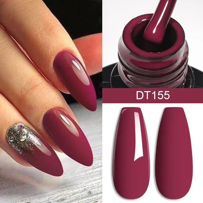 7ml Red Series Gel Nail Polish Glitter
