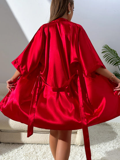 Silk Sexy Lingerie Pyjamas Set