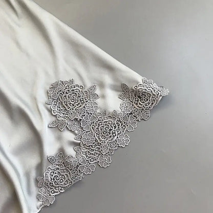 Sexy Silk Suspender Nightdress Pajamas