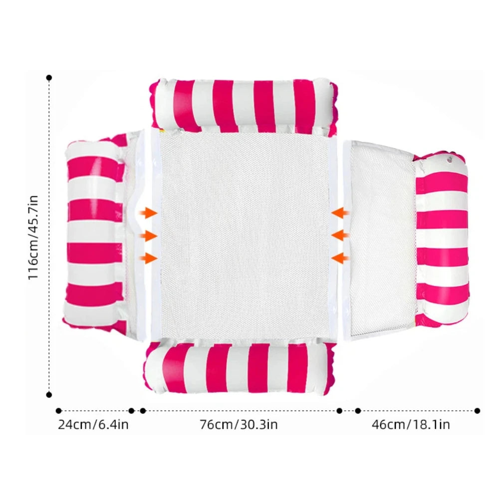Inflatable Foldable Floating Row Swimming PoolMat