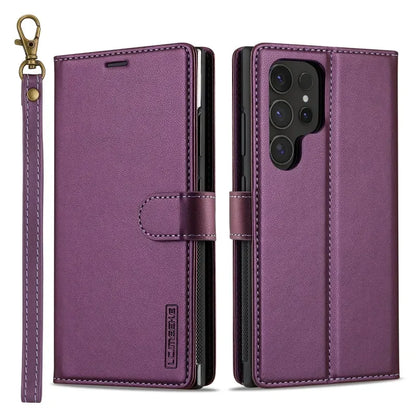 Leather Galaxy Case Magnetic Flip Wallet