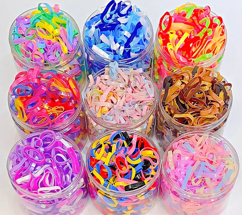 500PCS Upgraded Thickened Elastic Hair Bands