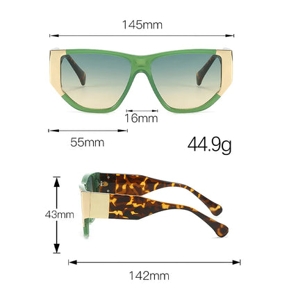 Colorful Decorated Gradient Sunglasses