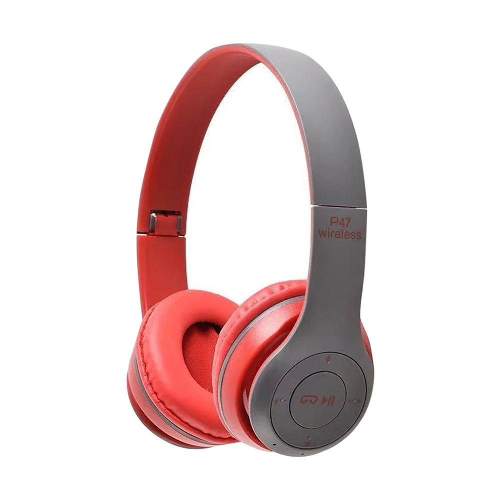 Stereo P47 Wireless Headphones Bluetooth 5.0 Earphones Foldable Bass Helmet