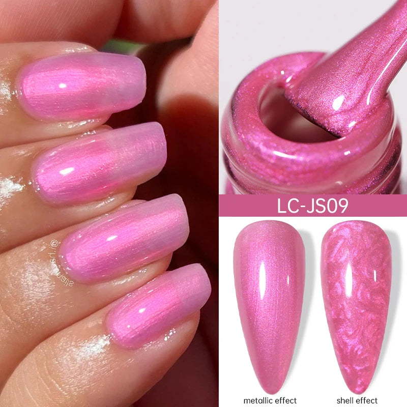 7ml Gold Sparkling Glitter Gel Nail Polish UV Gel Soak off UV LED Nail Gel Varnish