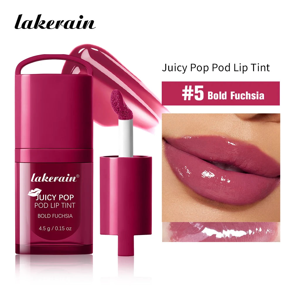 Waterproof Long Lasting Juice Pop Lip Tint Box Nourishing Hydrating Lip Oil Gloss