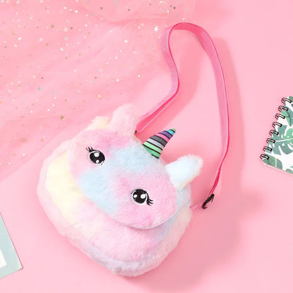 Cartoon School Book Bag Cute 3D Fur Backpacks