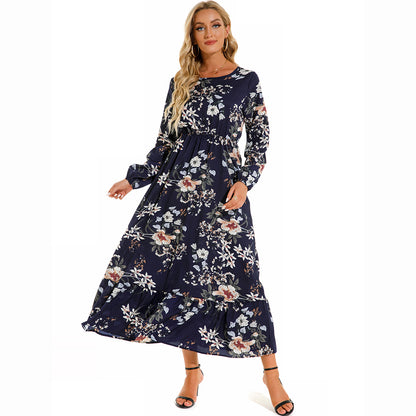 Maxi Bohemian Full Sleeve High Waist Chiffon Long Dress