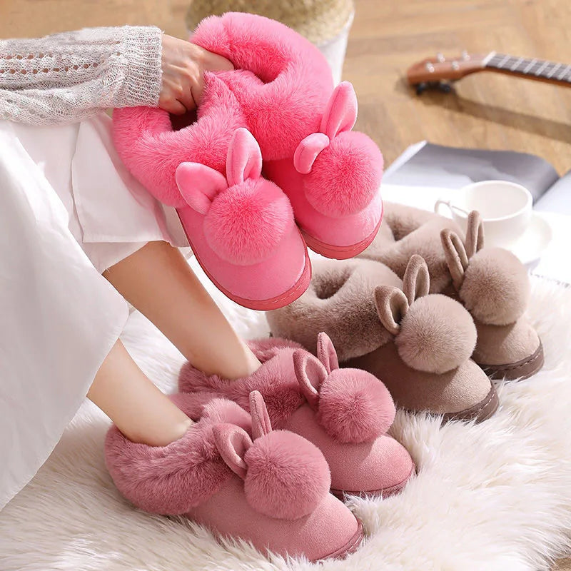 DANA Faux Rabbit Fur Indoor Slipper