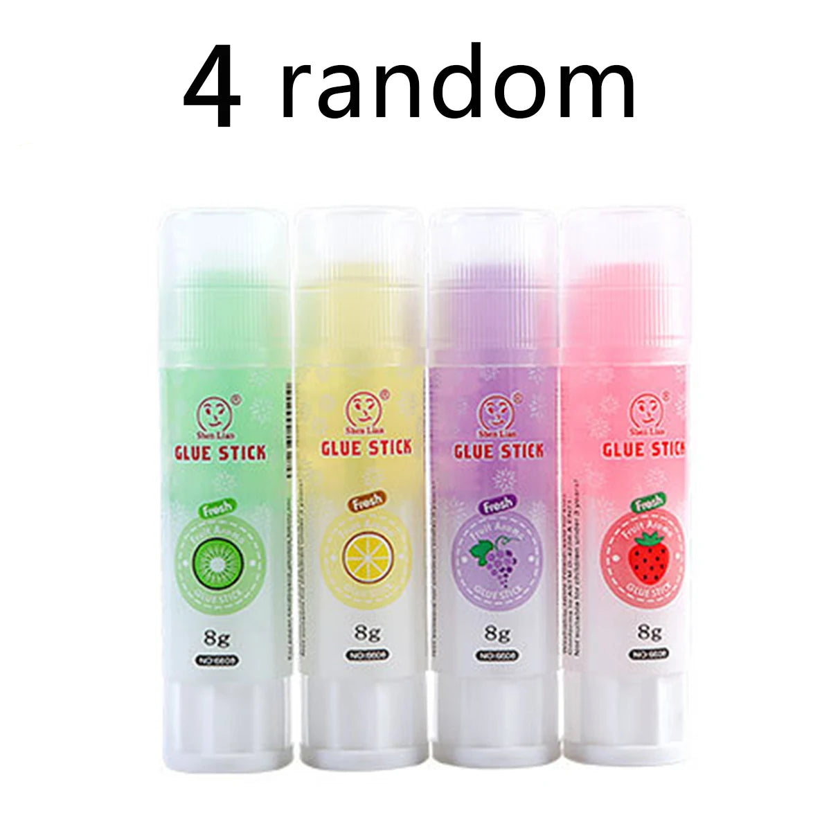 1-4Pcs Cute Colorful Solid Glue Sticks High Viscosity Glue for Paper