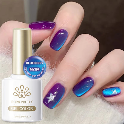 Blueberry Cat Magnetic Gel Nail Polish