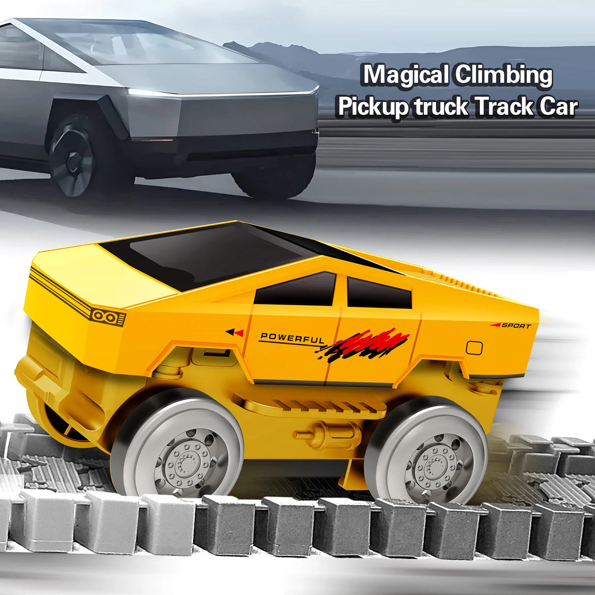 Magical Climbing Race Track Car Toy Vehicle LED Light Electronics Car