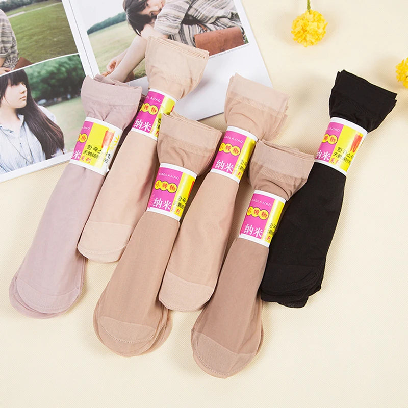 5Pairs Slippers Cotton Invisible Socks