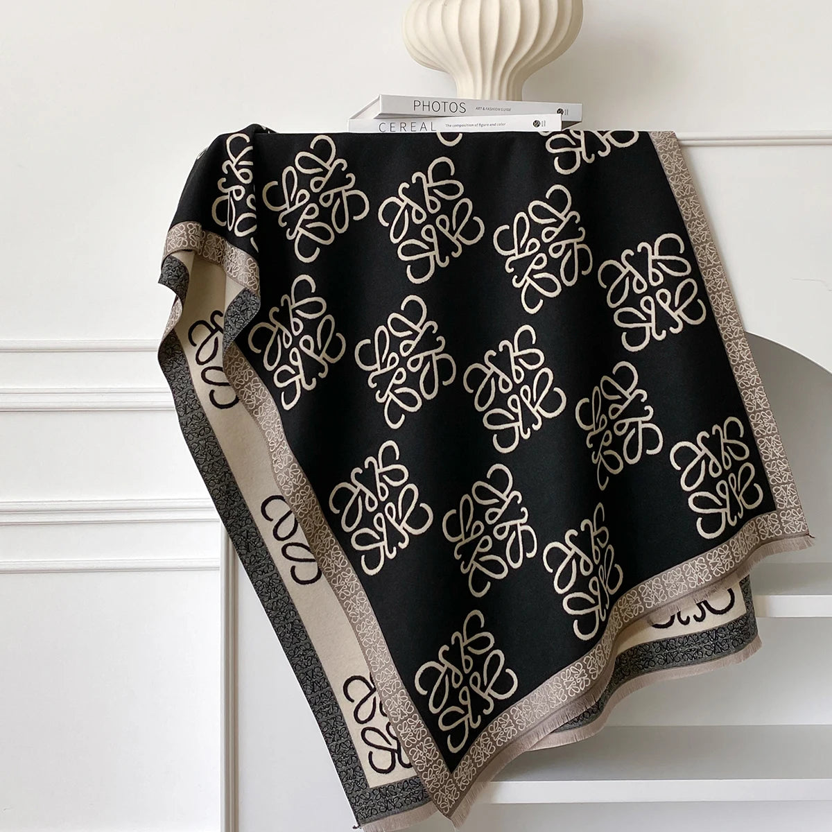 سكارف الكشمير الدافئ الفاخر