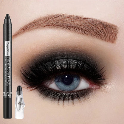 Metallic Blue Pearlescent Eyeshadow Pencil Stick Lasting Waterproof Smoky Glitter