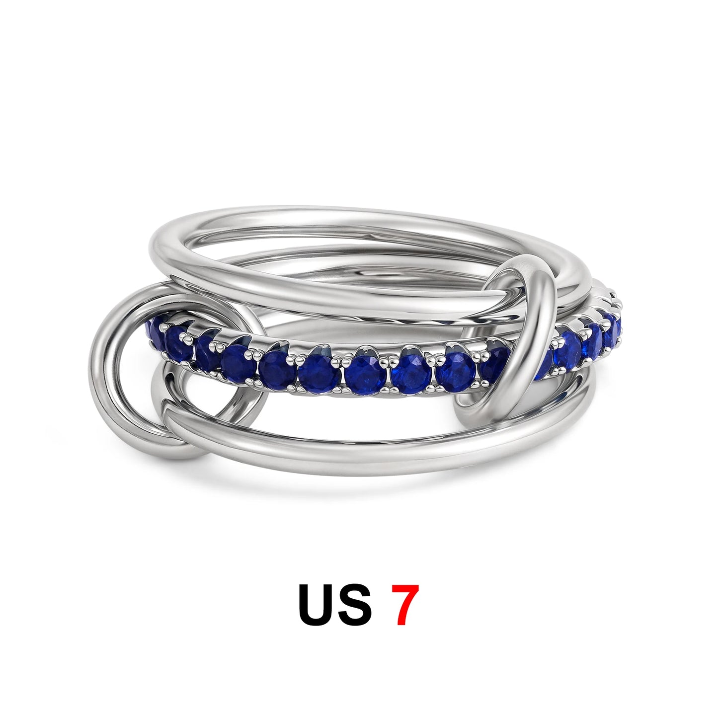 DANA Zirconia Gold Plated Rings Set