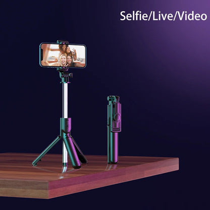 Bluetooth Wireless Selfie Stick Mini Tripod Extendable Phone Holder