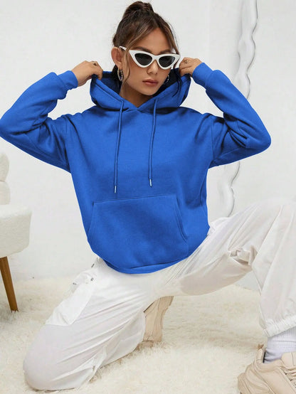 Casual Fleece Pocket Hoodies Unisex Pullover