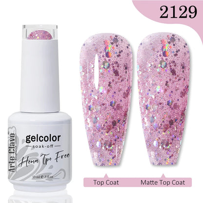 Red Brown Color Gel Nail Polish