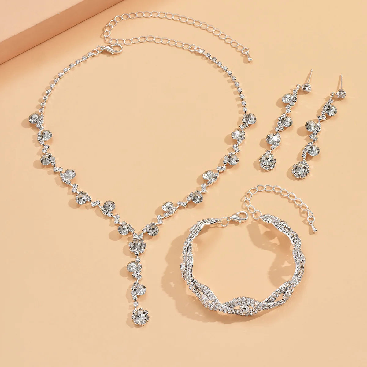 Copper Claw Chain Sunflower Necklace Jewelry Set