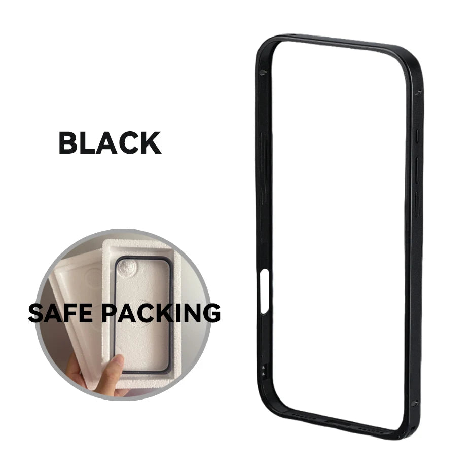Light Aluminum Metal Frame Thin Case Bumper For iPhone 17  Max Alloy Titanium Protect Back