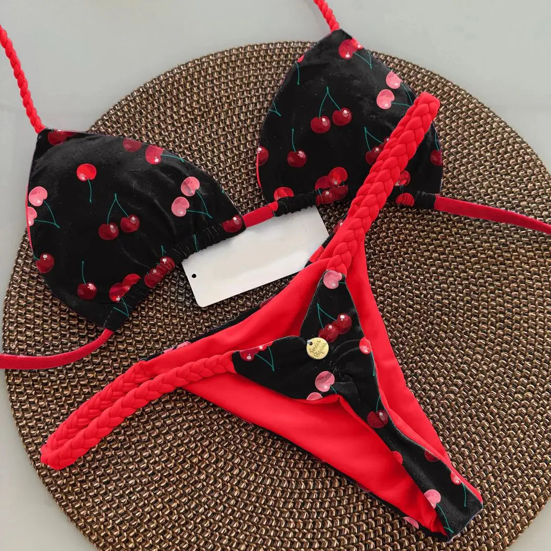 New Sexy Bikini Beach Swimsuit Two-piece Set