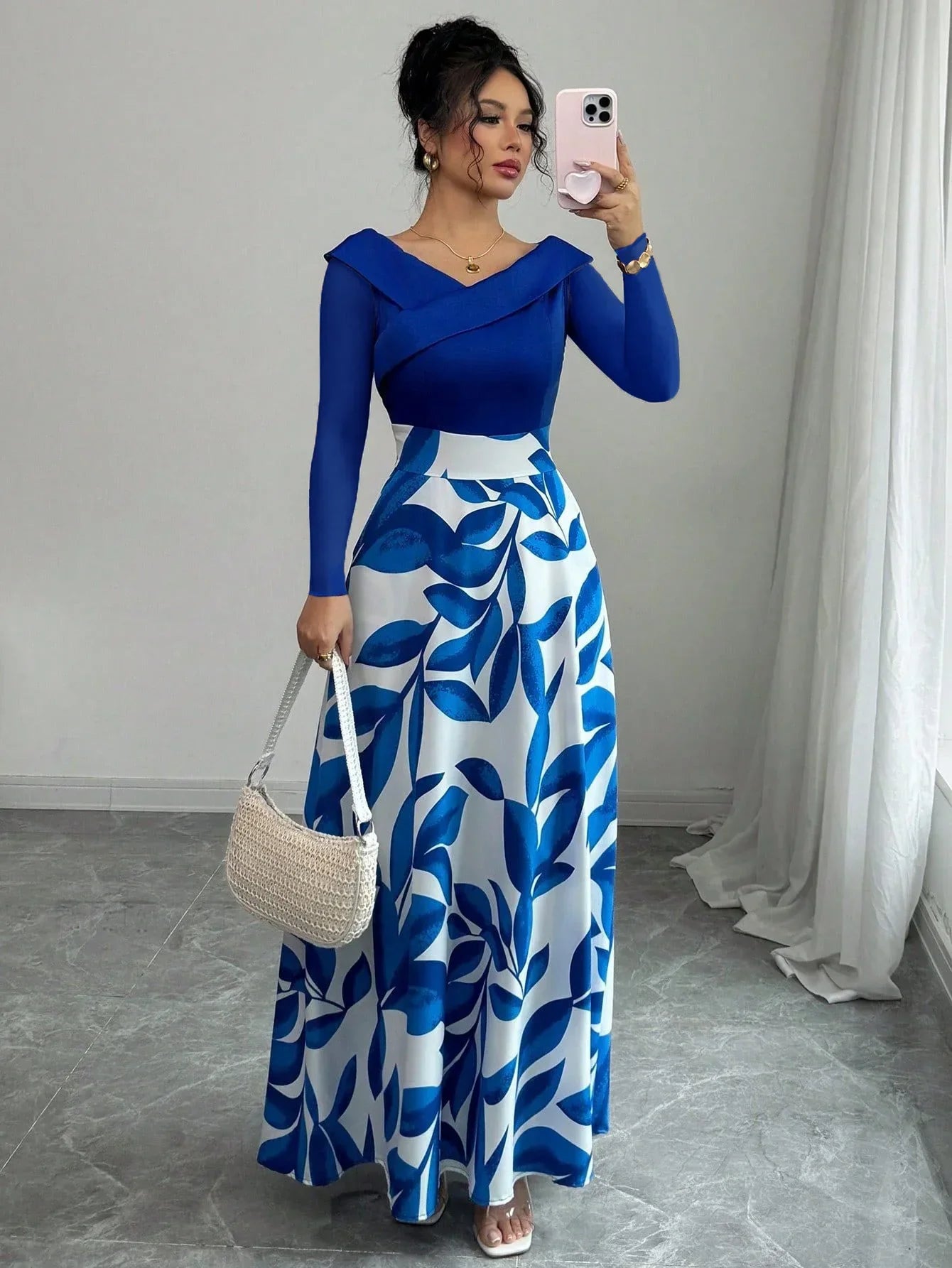 Floral Maxi Asymmetric Sleeveless Dress