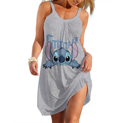 Disney Stitch Sling Sexy Loose Dress