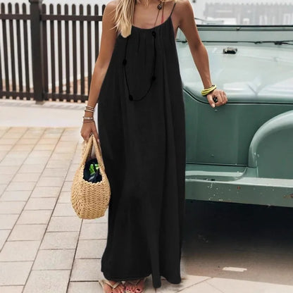 Loose-Fit Spaghetti Strap Dress