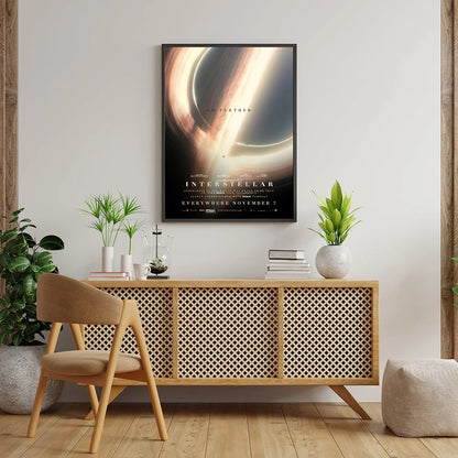 Interstellar Movie Poster Astronaut Outer Space Canvas Wall Art Print