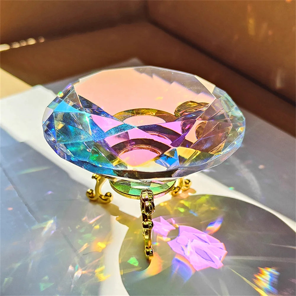 30-80mm AB Colorful K9 Crystal Diamond Rainbow Make