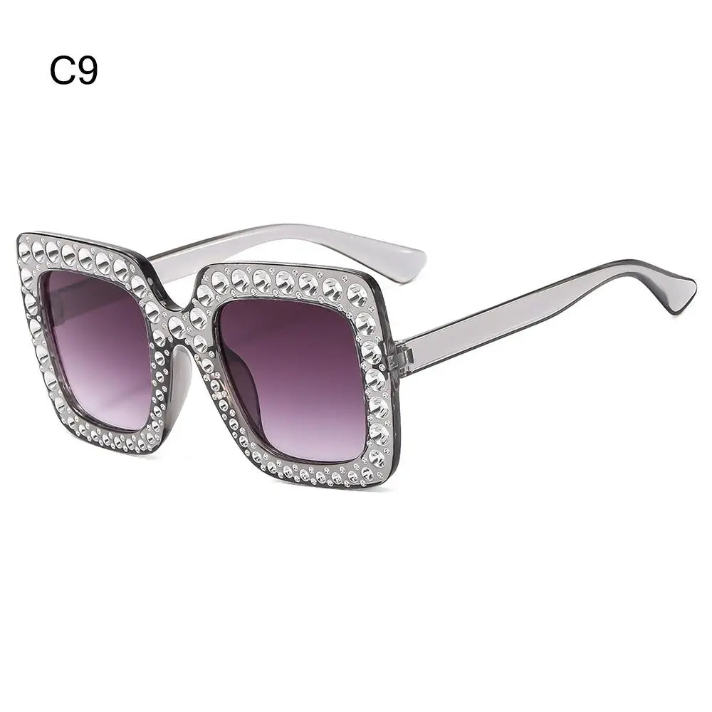 Square Glitter Children Diamond Sunglasses