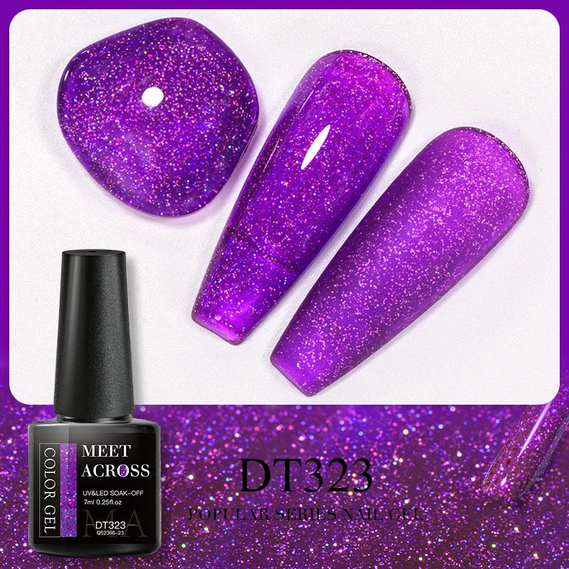 Pink Dried Flower Gel Nail Polish